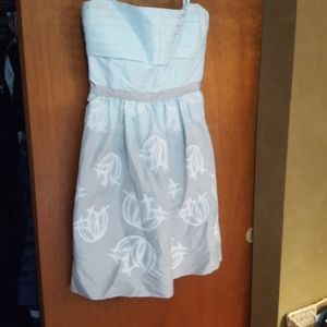 BCBG strapless corset bubble hem dress